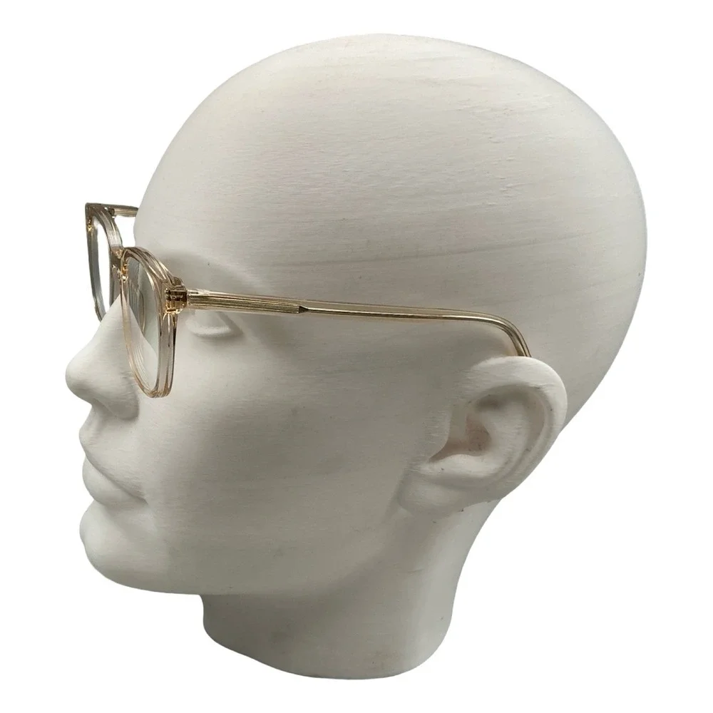 Yesglasses Gemini 50-22-150 C6 Champagne Tan Square Eyeglasses Frames
